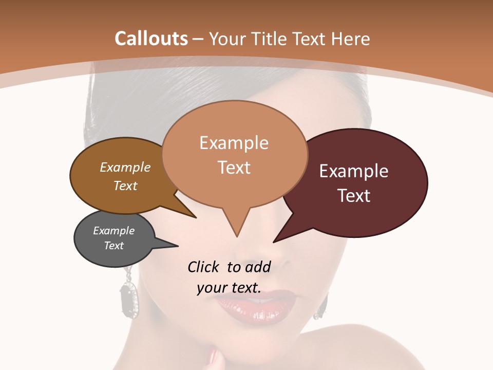 A Woman In A Red Dress Is Pointing At The Camera PowerPoint Template