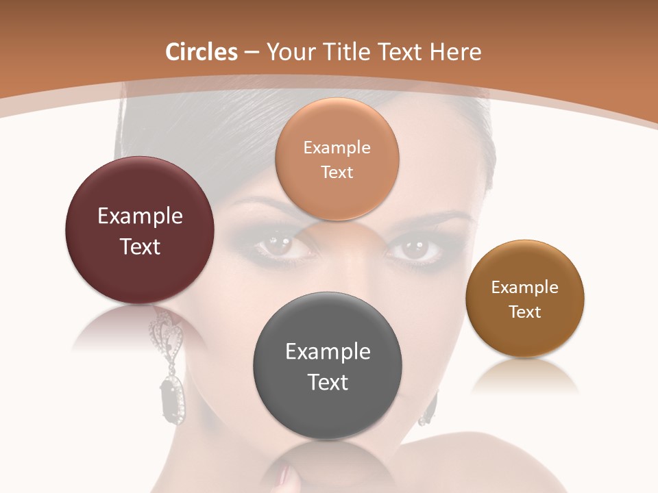 A Woman In A Red Dress Is Pointing At The Camera PowerPoint Template