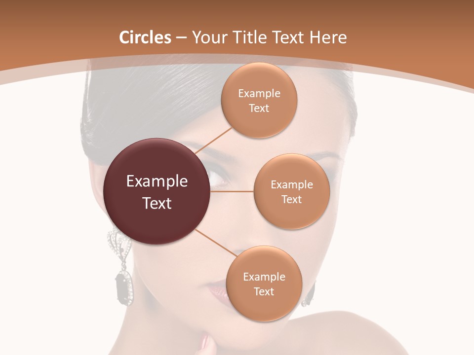 A Woman In A Red Dress Is Pointing At The Camera PowerPoint Template