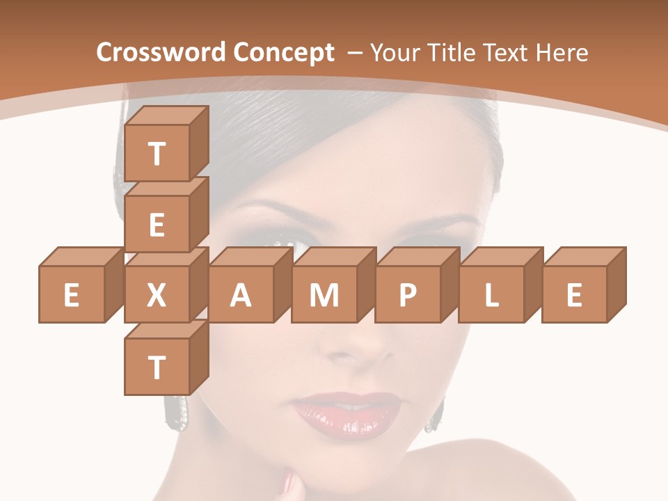 A Woman In A Red Dress Is Pointing At The Camera PowerPoint Template