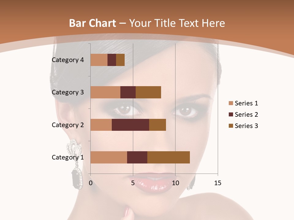 A Woman In A Red Dress Is Pointing At The Camera PowerPoint Template