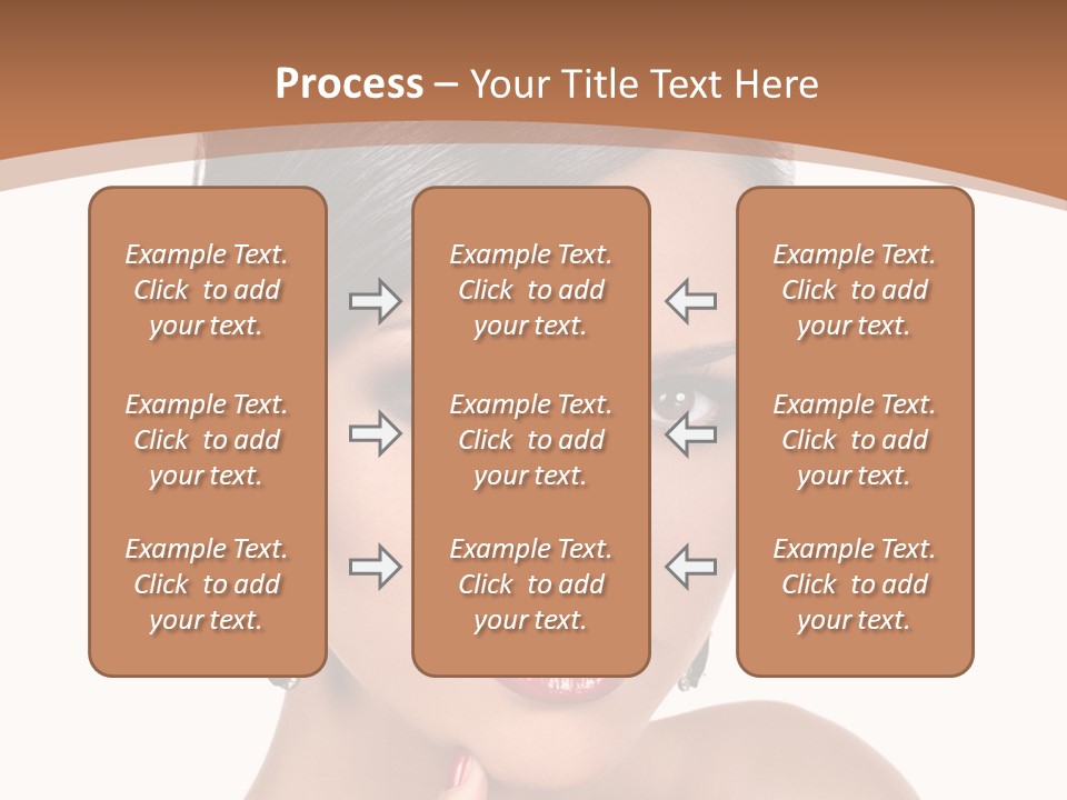 A Woman In A Red Dress Is Pointing At The Camera PowerPoint Template