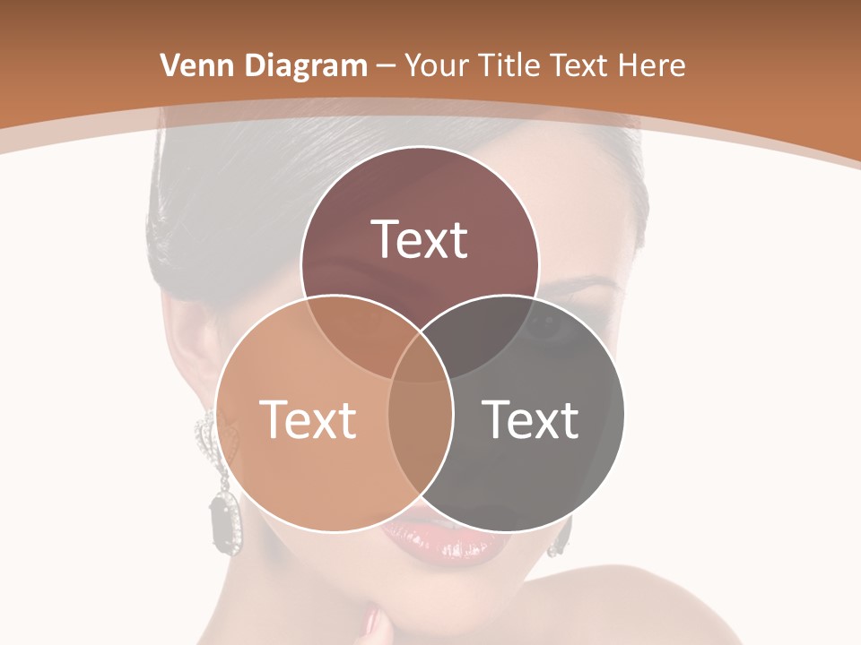 A Woman In A Red Dress Is Pointing At The Camera PowerPoint Template