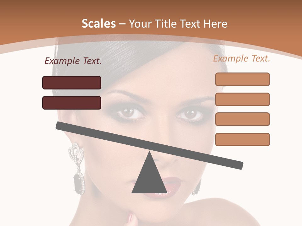 A Woman In A Red Dress Is Pointing At The Camera PowerPoint Template