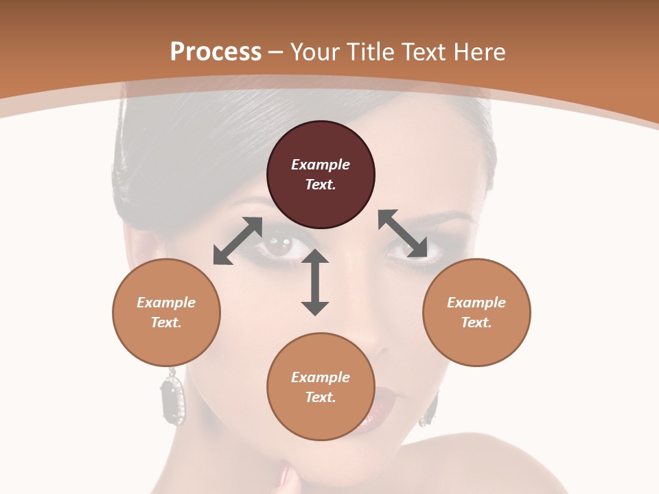 A Woman In A Red Dress Is Pointing At The Camera PowerPoint Template