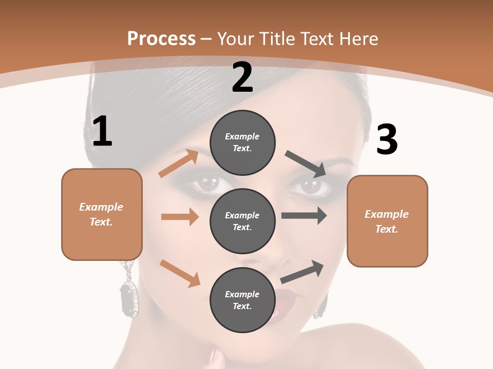 A Woman In A Red Dress Is Pointing At The Camera PowerPoint Template