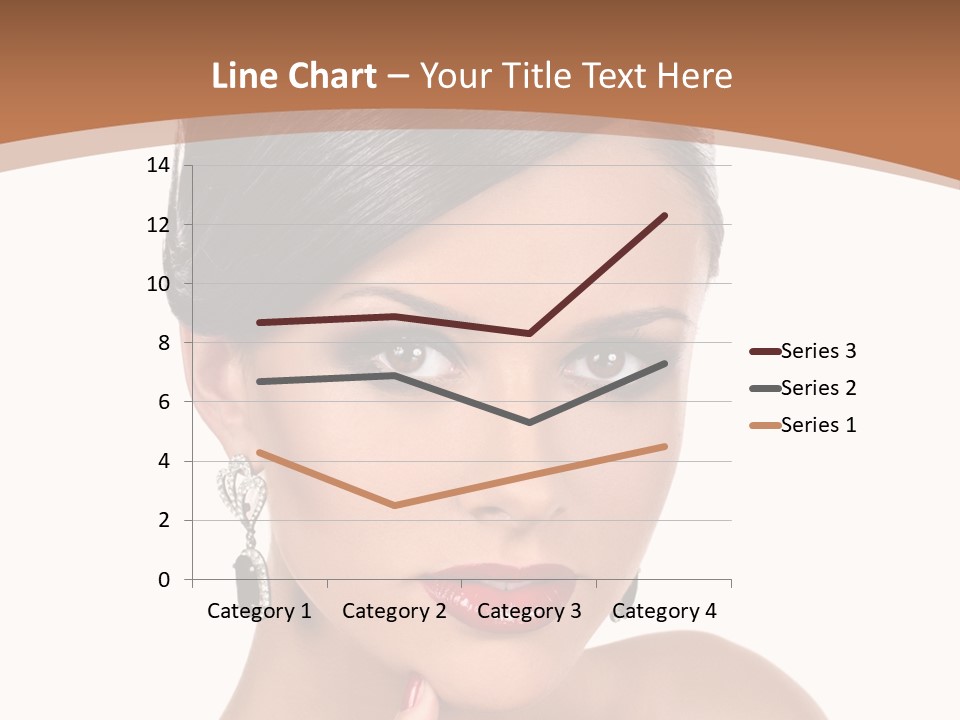 A Woman In A Red Dress Is Pointing At The Camera PowerPoint Template