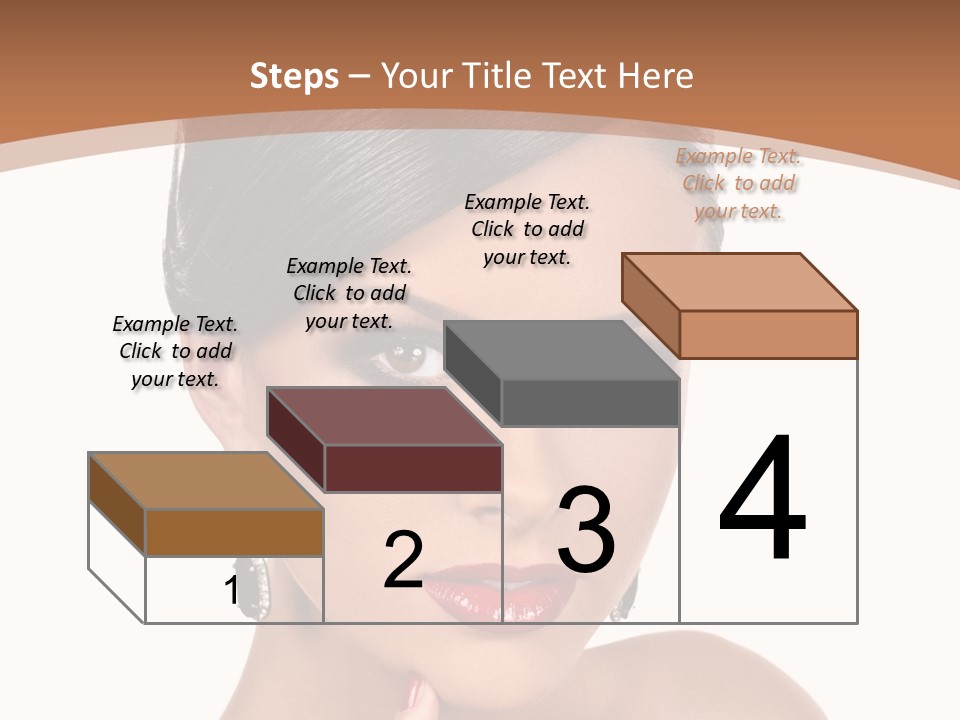 A Woman In A Red Dress Is Pointing At The Camera PowerPoint Template