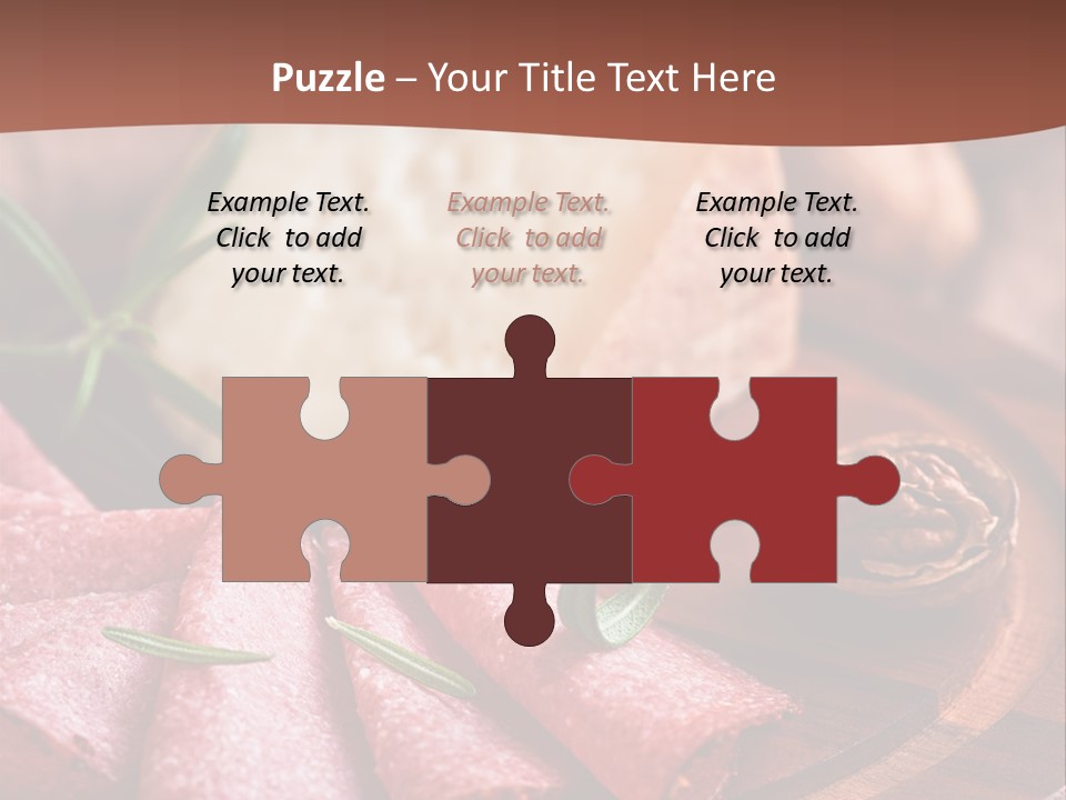 A Wooden Plate With Cheese And Nuts On It PowerPoint Template