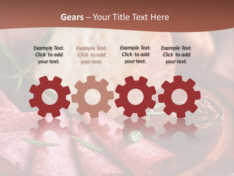 A Wooden Plate With Cheese And Nuts On It PowerPoint Template