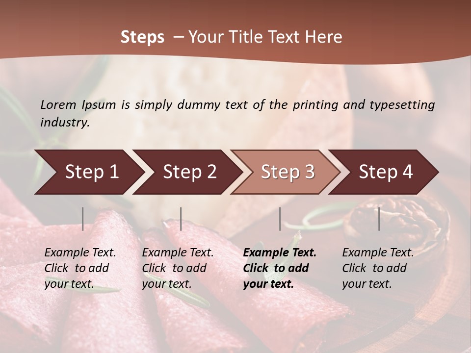 A Wooden Plate With Cheese And Nuts On It PowerPoint Template