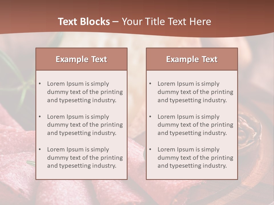 A Wooden Plate With Cheese And Nuts On It PowerPoint Template