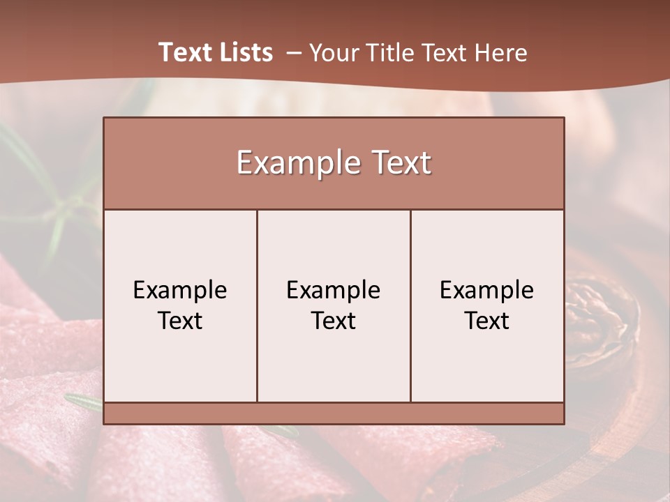 A Wooden Plate With Cheese And Nuts On It PowerPoint Template