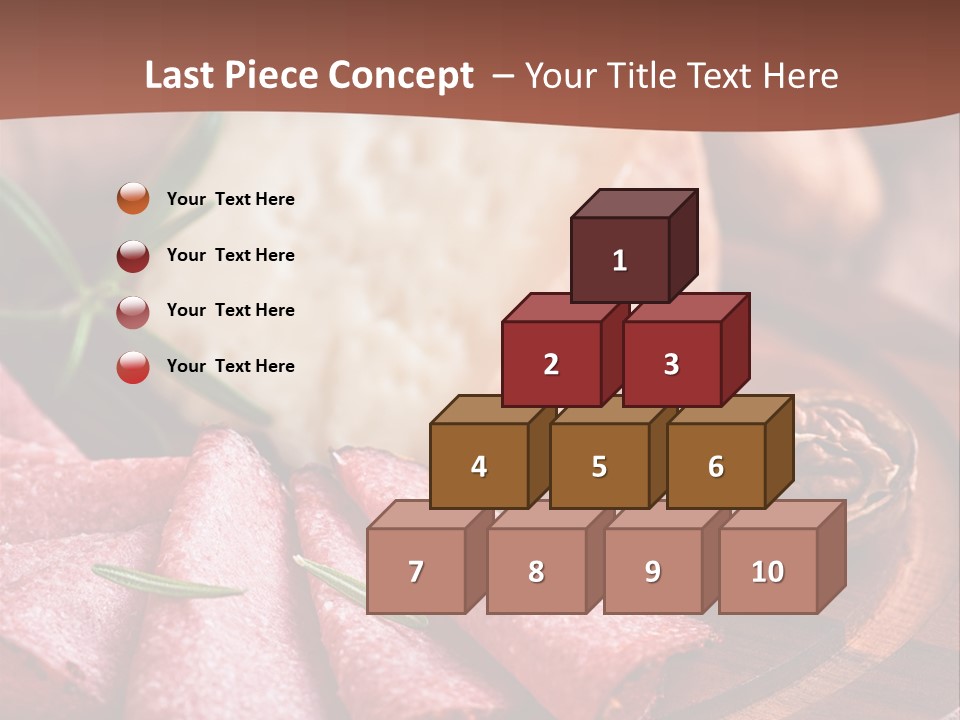 A Wooden Plate With Cheese And Nuts On It PowerPoint Template