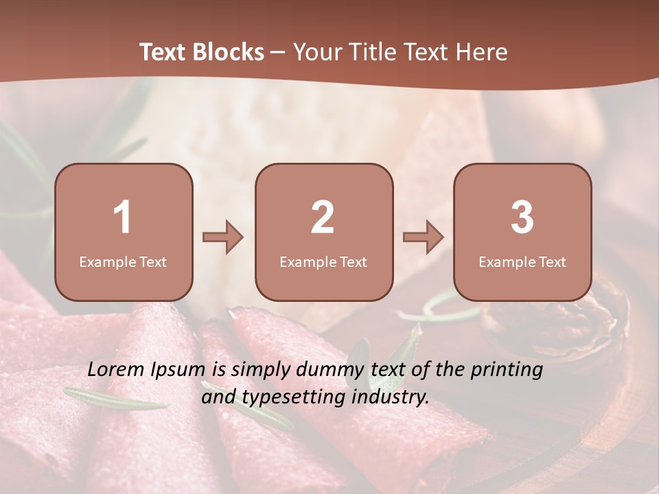 A Wooden Plate With Cheese And Nuts On It PowerPoint Template
