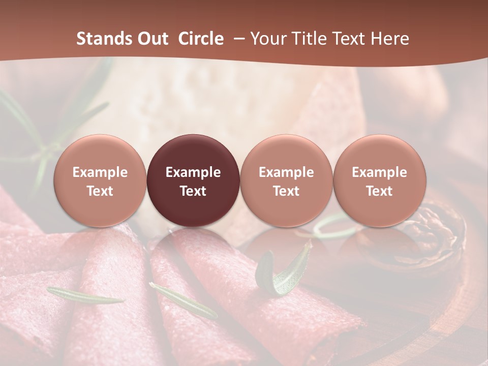 A Wooden Plate With Cheese And Nuts On It PowerPoint Template