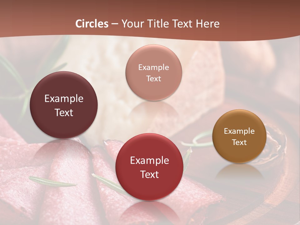 A Wooden Plate With Cheese And Nuts On It PowerPoint Template