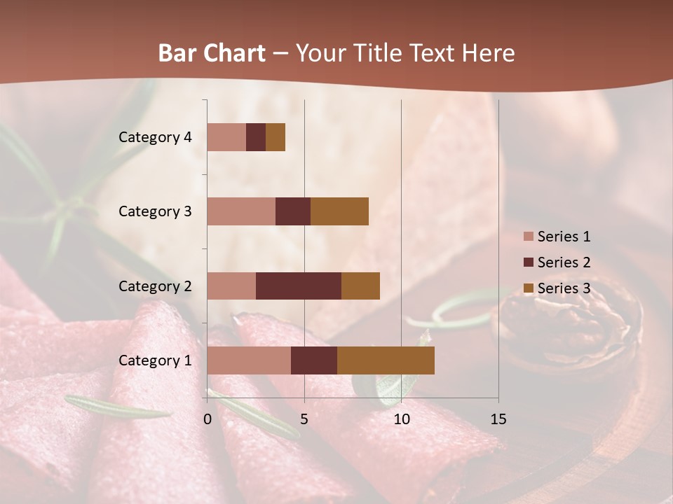 A Wooden Plate With Cheese And Nuts On It PowerPoint Template