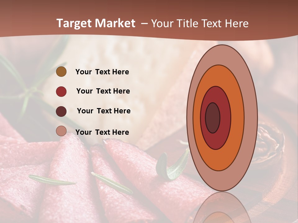 A Wooden Plate With Cheese And Nuts On It PowerPoint Template