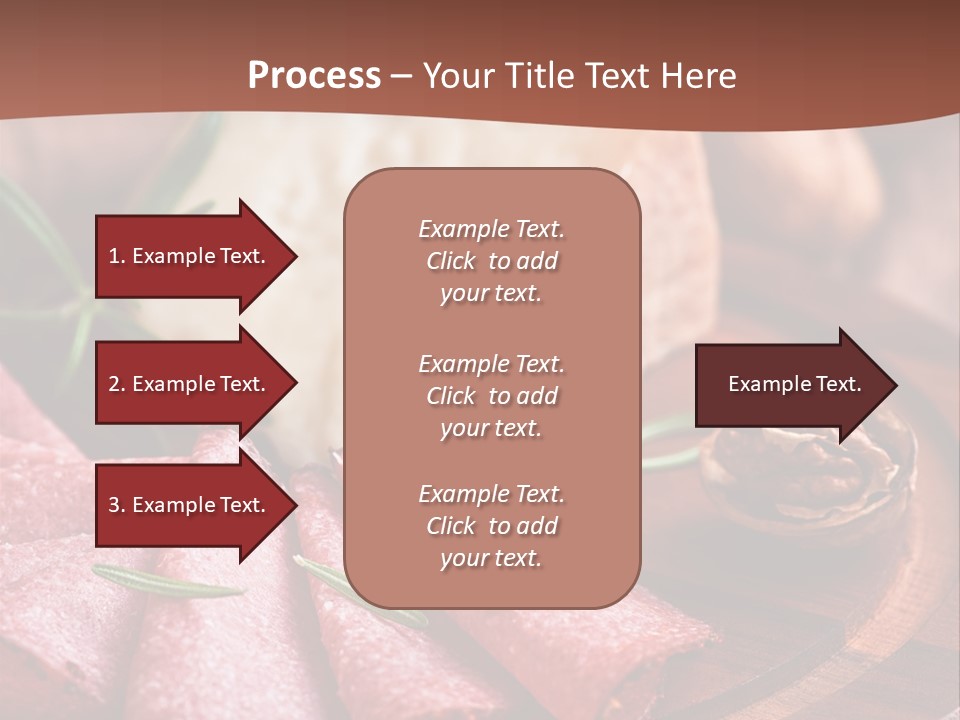 A Wooden Plate With Cheese And Nuts On It PowerPoint Template