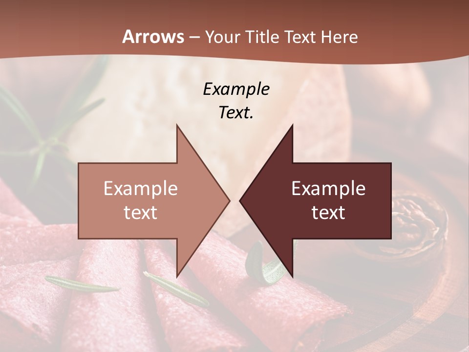 A Wooden Plate With Cheese And Nuts On It PowerPoint Template