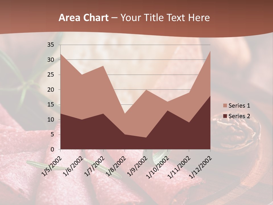 A Wooden Plate With Cheese And Nuts On It PowerPoint Template