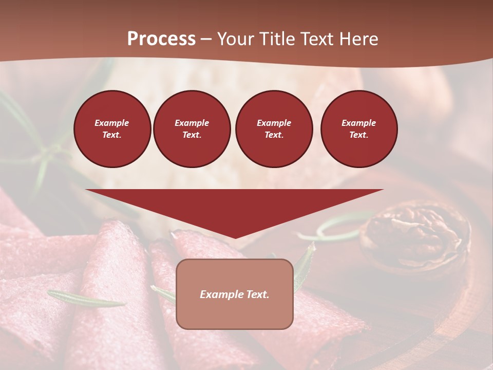 A Wooden Plate With Cheese And Nuts On It PowerPoint Template