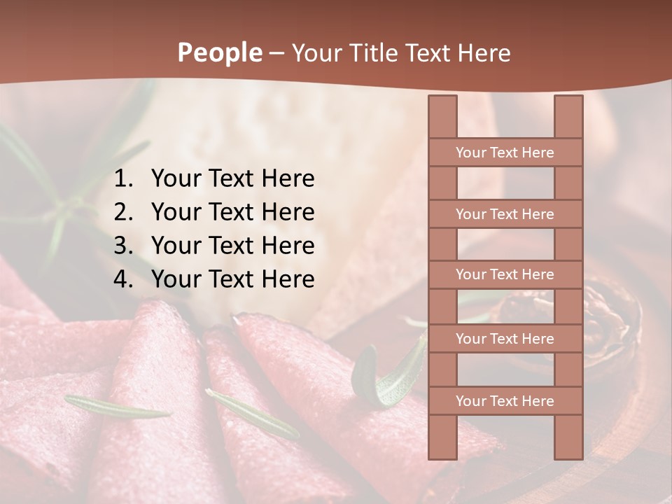 A Wooden Plate With Cheese And Nuts On It PowerPoint Template