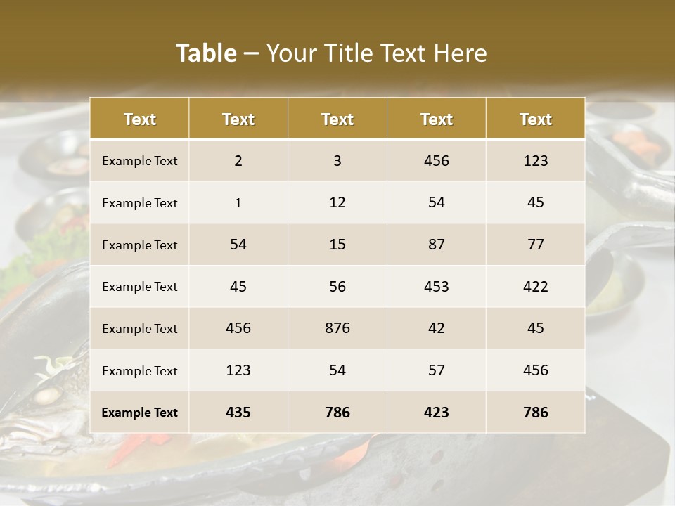 A Table Topped With Lots Of Different Types Of Food PowerPoint Template