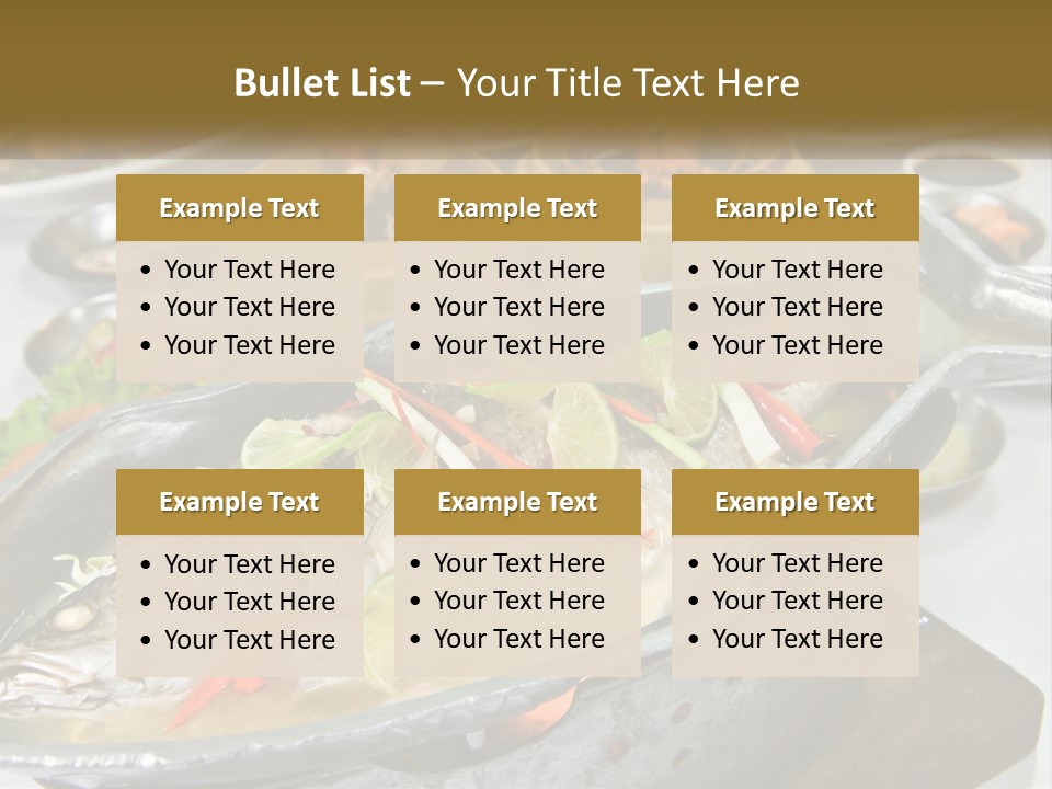 A Table Topped With Lots Of Different Types Of Food PowerPoint Template