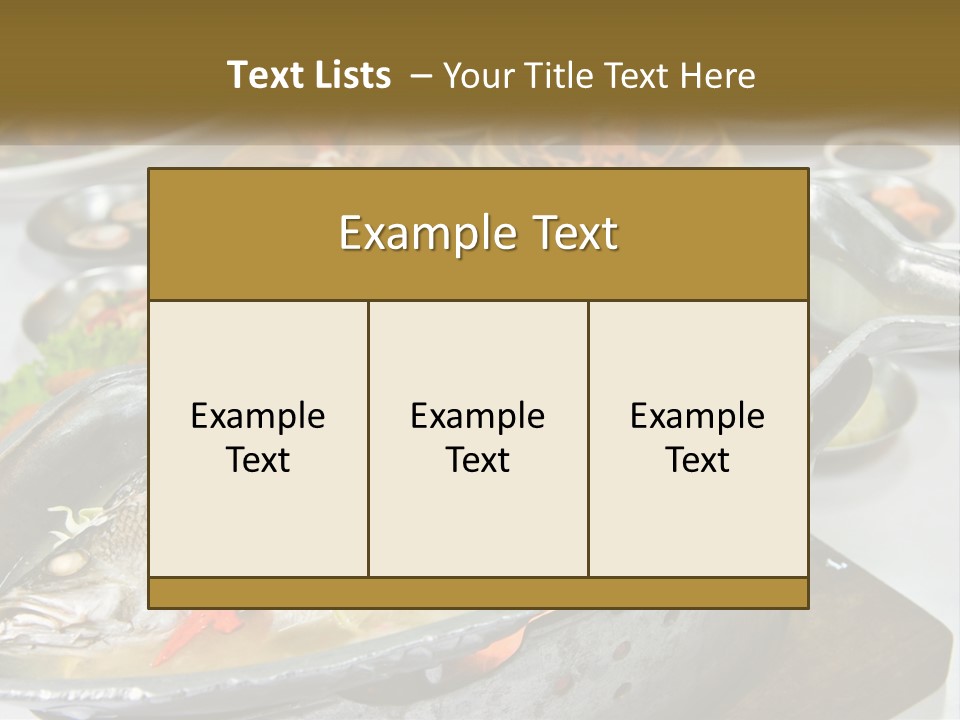 A Table Topped With Lots Of Different Types Of Food PowerPoint Template