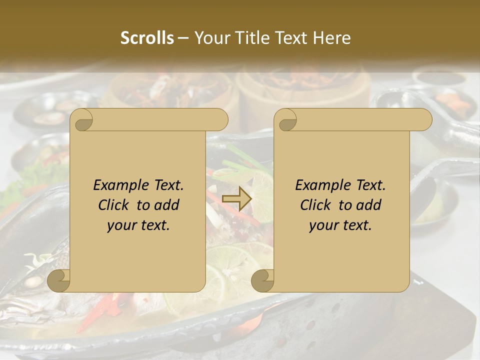 A Table Topped With Lots Of Different Types Of Food PowerPoint Template