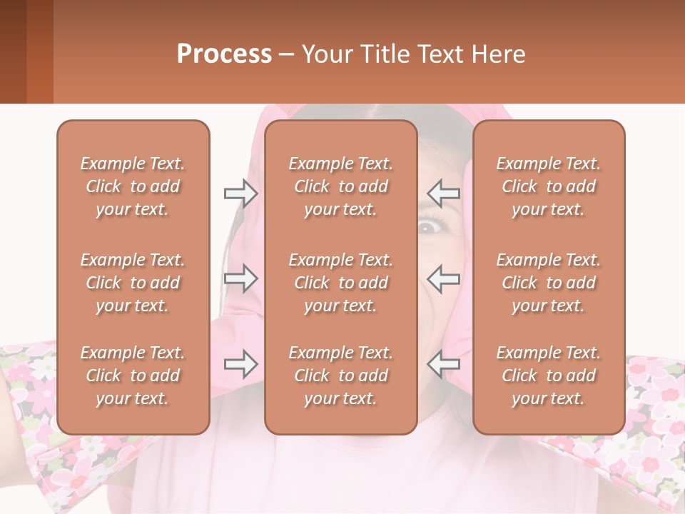 A Woman Holding Her Hands Up To Her Face PowerPoint Template