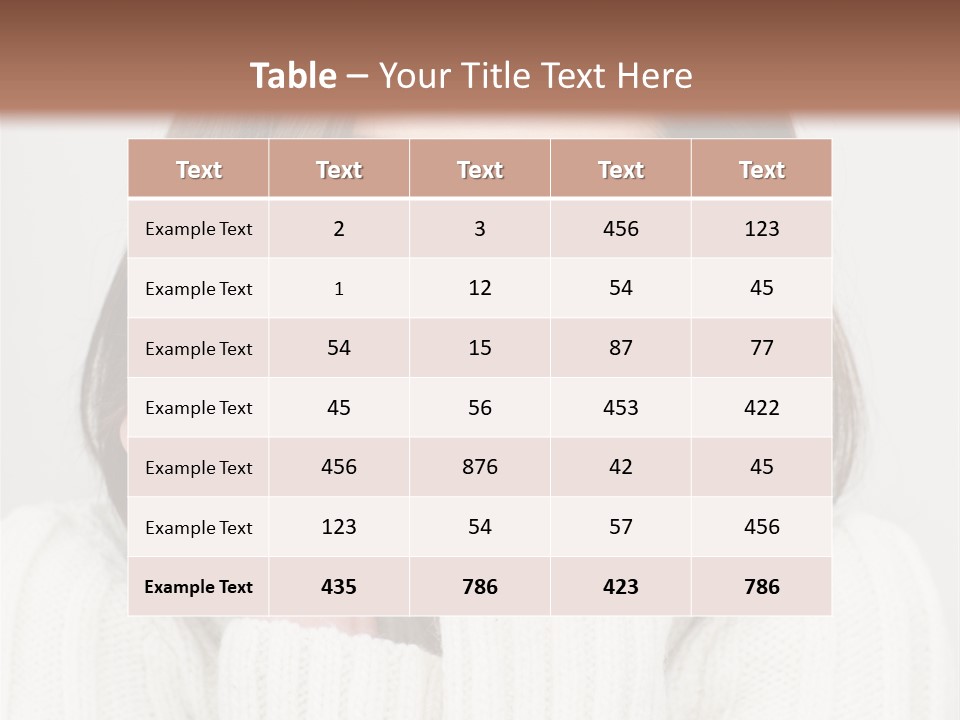 A Woman Smiling With Her Hands On Her Face PowerPoint Template