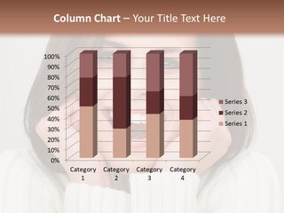 A Woman Smiling With Her Hands On Her Face PowerPoint Template