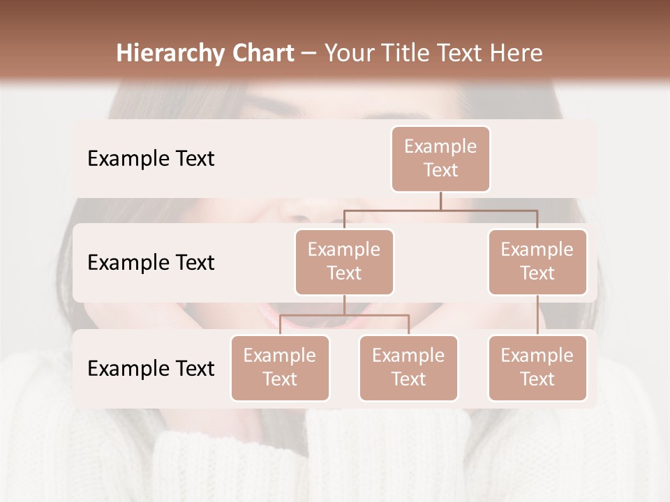 A Woman Smiling With Her Hands On Her Face PowerPoint Template