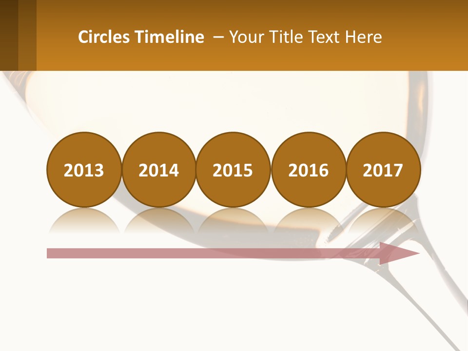 A Glass Of White Wine On A White Background PowerPoint Template