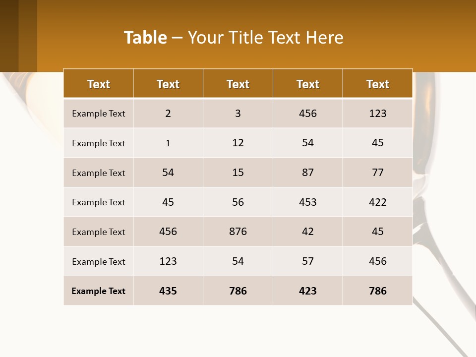 A Glass Of White Wine On A White Background PowerPoint Template