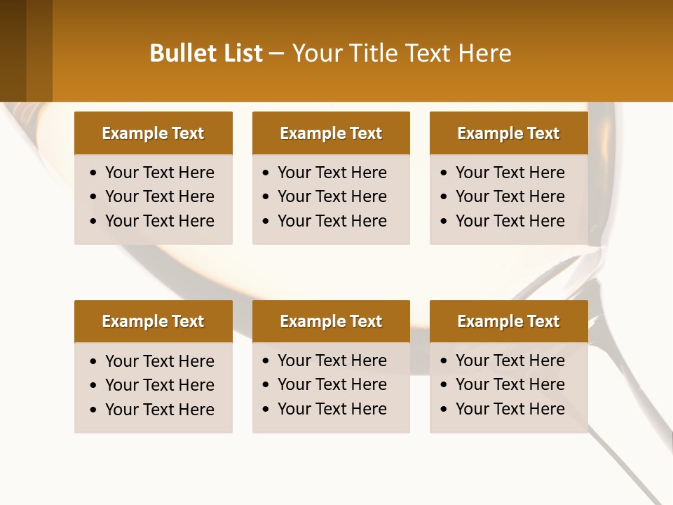 A Glass Of White Wine On A White Background PowerPoint Template