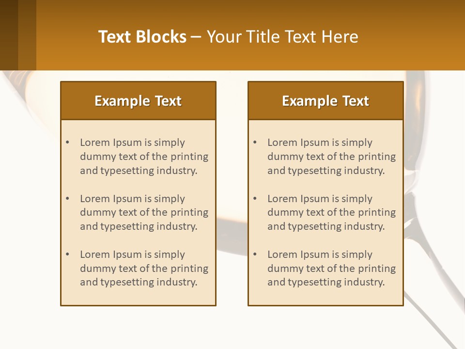 A Glass Of White Wine On A White Background PowerPoint Template