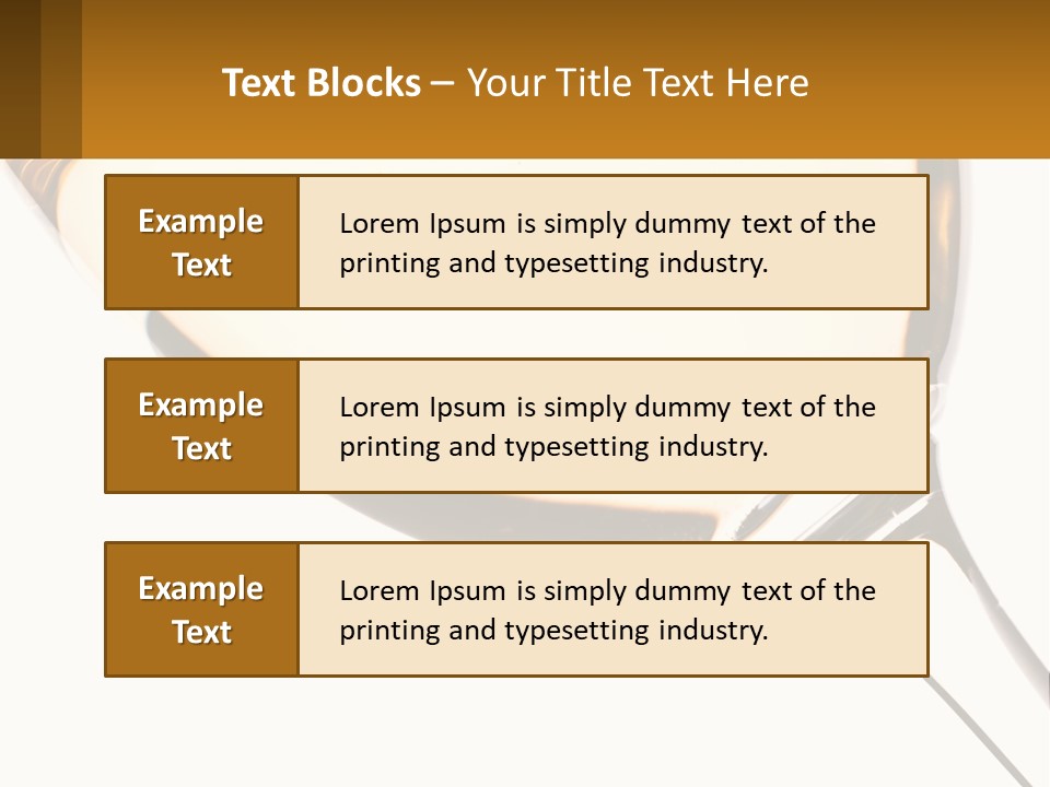 A Glass Of White Wine On A White Background PowerPoint Template