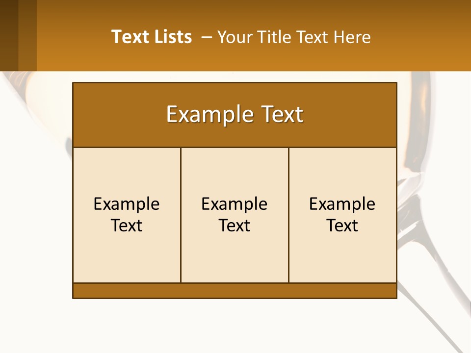 A Glass Of White Wine On A White Background PowerPoint Template