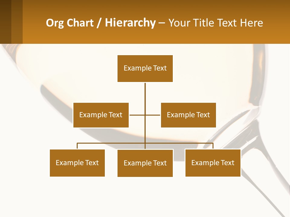 A Glass Of White Wine On A White Background PowerPoint Template