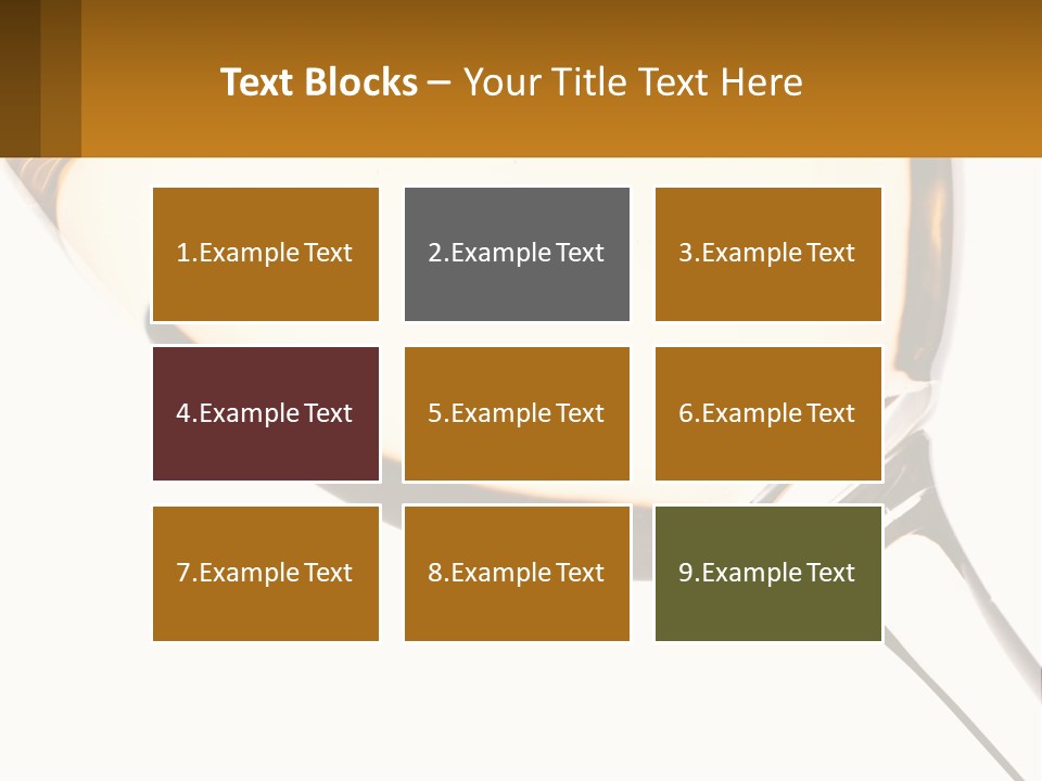 A Glass Of White Wine On A White Background PowerPoint Template