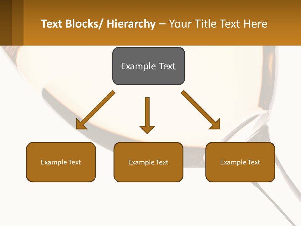 A Glass Of White Wine On A White Background PowerPoint Template