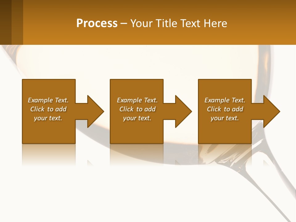 A Glass Of White Wine On A White Background PowerPoint Template