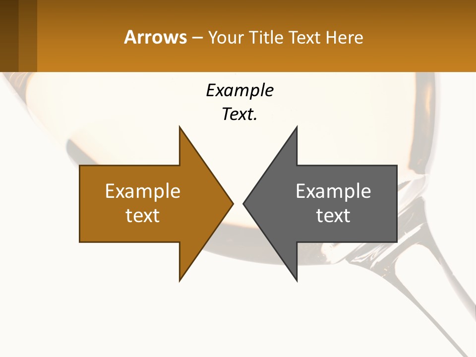 A Glass Of White Wine On A White Background PowerPoint Template