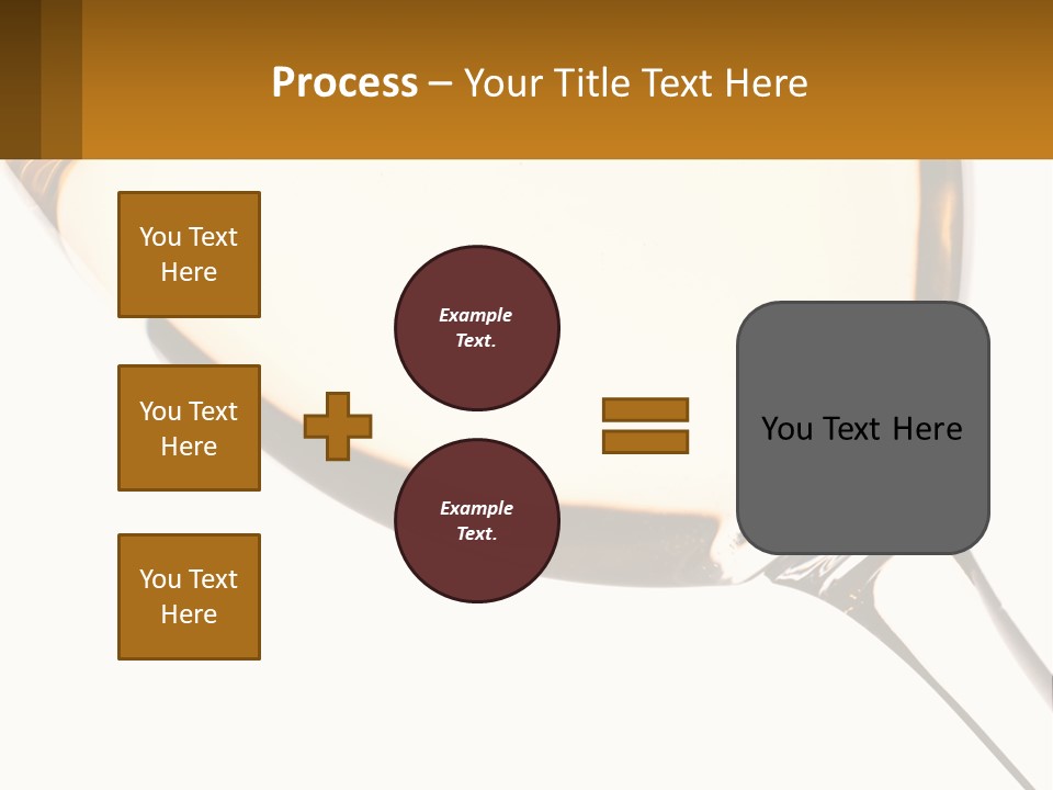 A Glass Of White Wine On A White Background PowerPoint Template