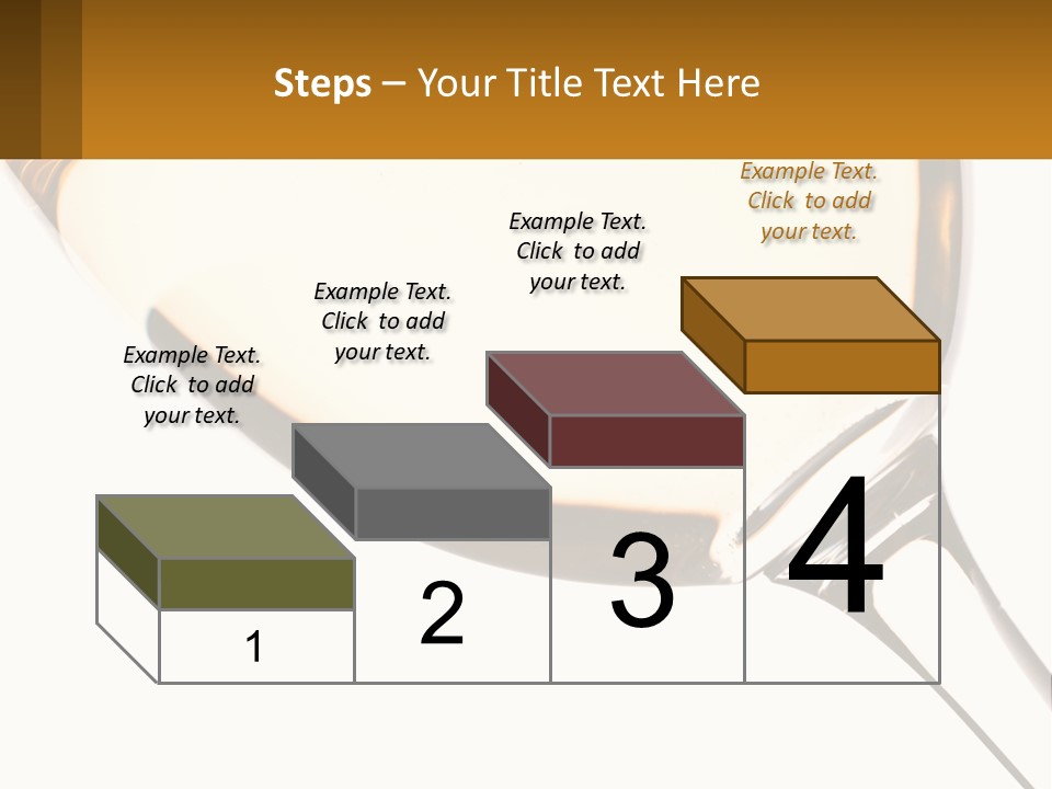 A Glass Of White Wine On A White Background PowerPoint Template