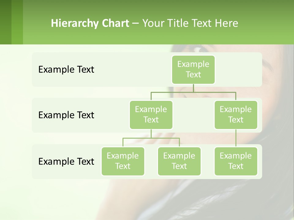 A Woman Smiling With Her Hand On Her Chin PowerPoint Template